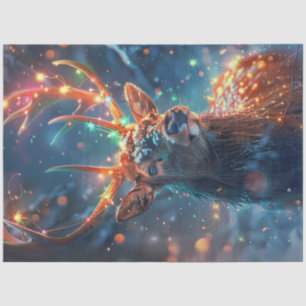 Papel De Seda Reno caprichoso con luces