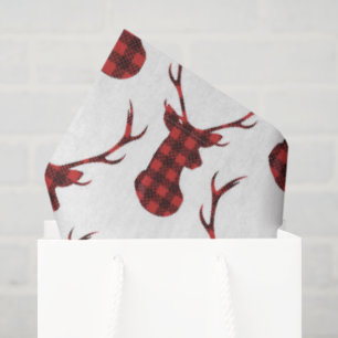 Papel De Seda Reno de cuadros de Búfalo