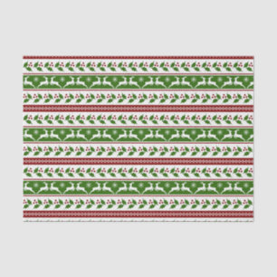 Papel De Seda Reno Escandinavo De Navidad