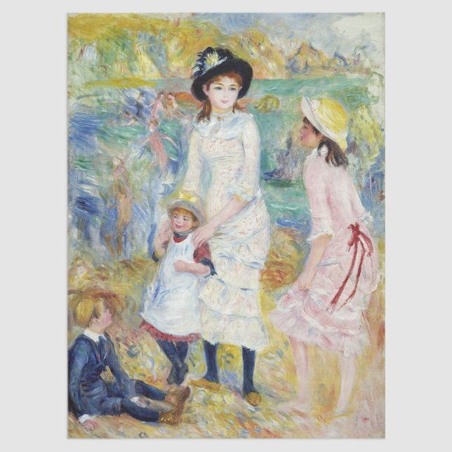 Papel De Seda Renoir - Niños en la costa, Guernsey (Subido por el creador)