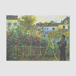 Papel De Seda Renoir - Pintura de Monet en su jardín en Argenteu