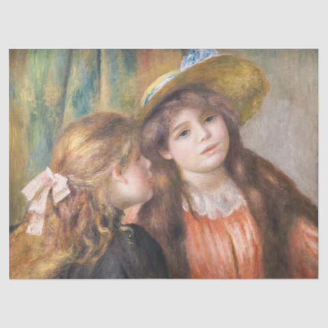 Papel De Seda Renoir - Retrato de dos niñas pequeñas (Anverso)