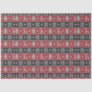 Papel De Seda Renos Árboles navideños corazón a Navidades rojos