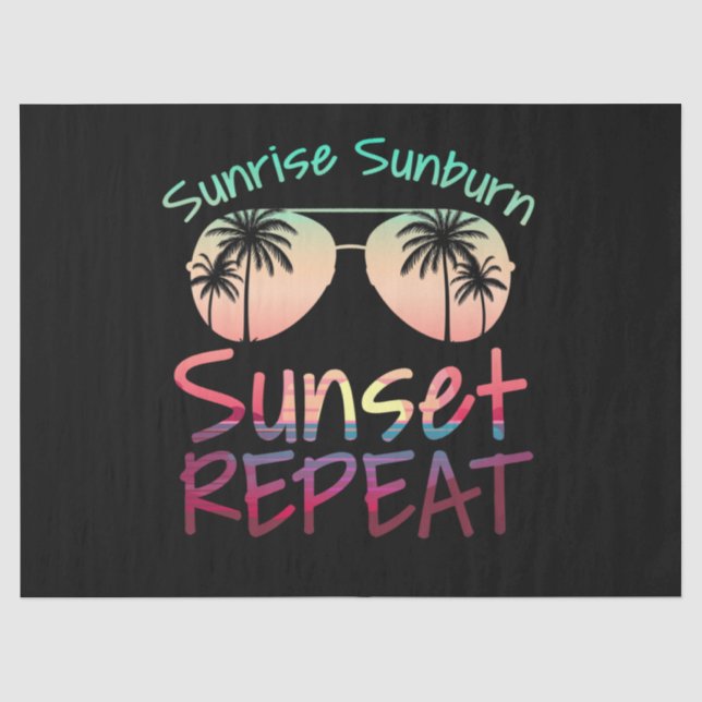 Papel De Seda Repetir Sunrise Sunburn Sunset (Anverso)