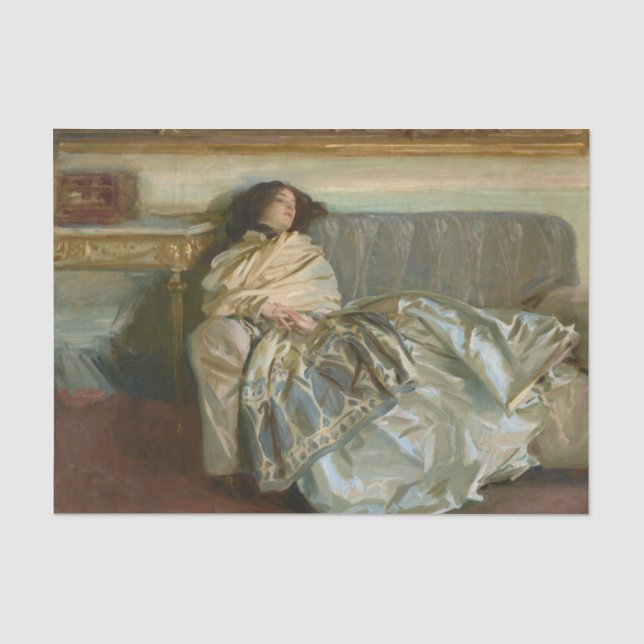 Papel De Seda Reposo de John Singer Sargent (Anverso)