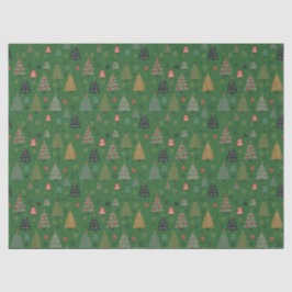 Papel De Seda Resonancias Navideñas-Verde