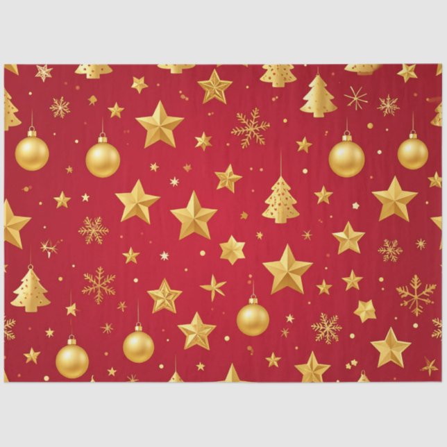 Papel De Seda Resplandeciendo en la Noche de Navidad (Anverso)