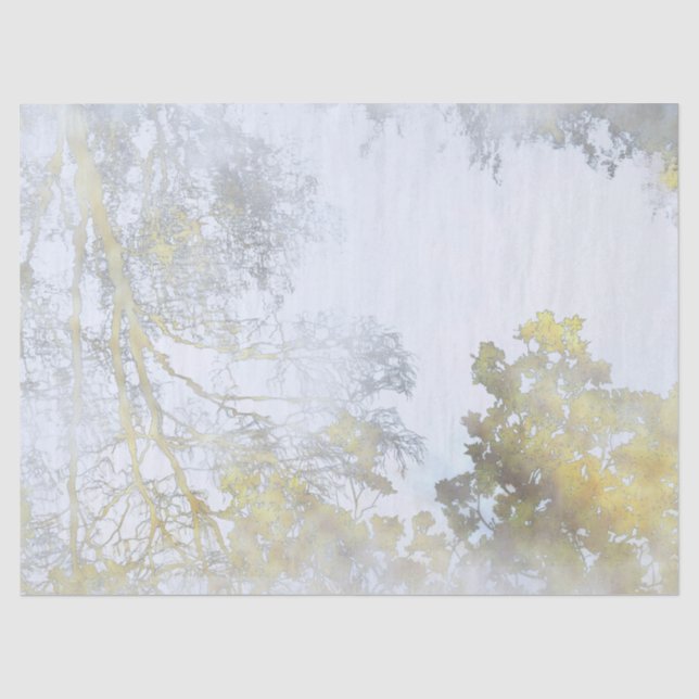 Papel De Seda Resplandor Dorado de Hoja Ancha (Anverso)