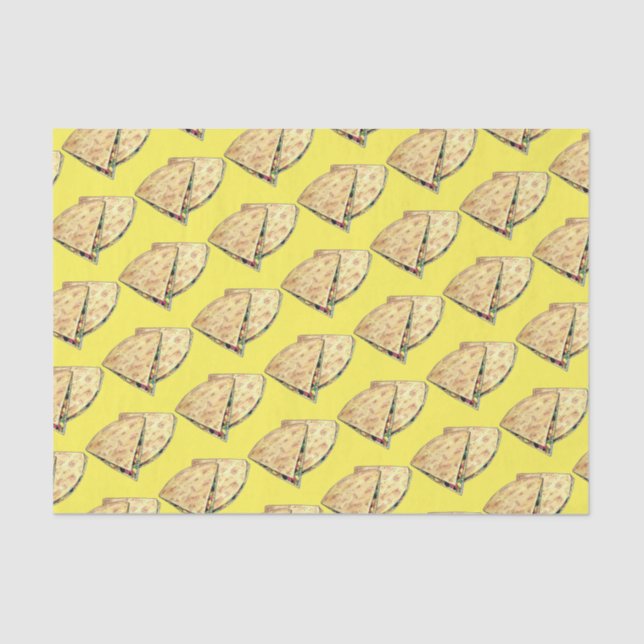 Papel De Seda Restaurante mexicano Quesadilla (Anverso)