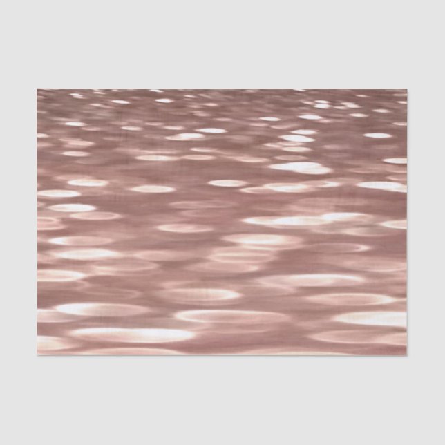Papel De Seda Resumen #3: brillo de Rosa de Cobre Dorado (Anverso)