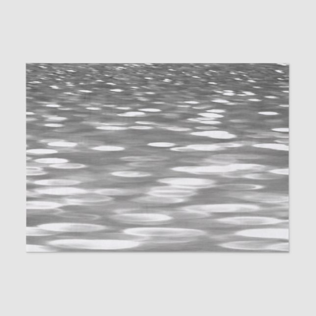 Papel De Seda Resumen #3: Brillo gris plateado (Anverso)