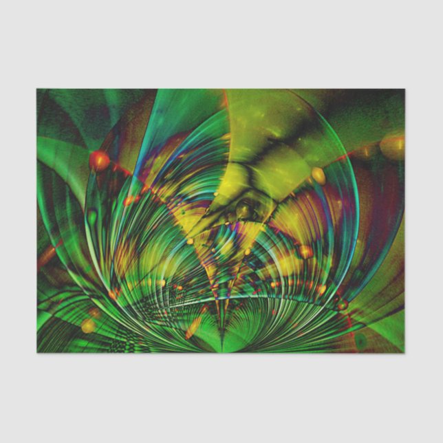 Papel De Seda Resumen Apofisis Fractal II + tu texto e idea (Anverso)