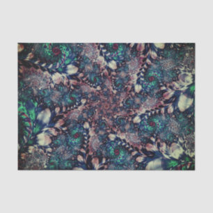 Papel De Seda Resumen Aqua Fractal 36 Fondo