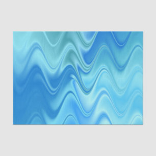 Papel De Seda Resumen azul ondulado