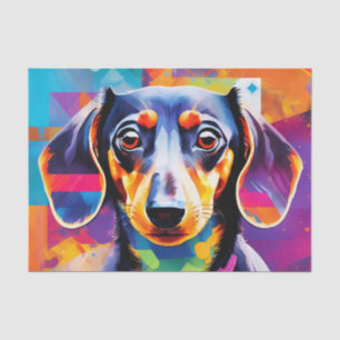 Papel De Seda Resumen dachshund