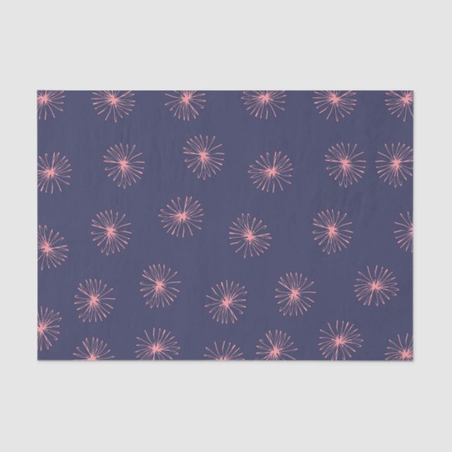Papel De Seda Resumen Dandelions Purple (Anverso)
