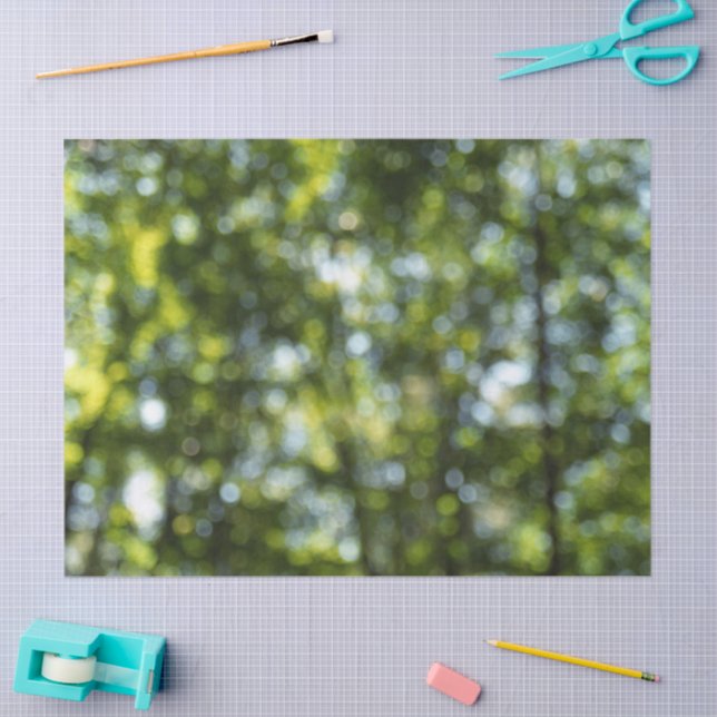 Papel De Seda Resumen de Bokek en periódico de primavera (Artesanía)