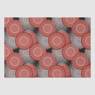 Papel De Seda Resumen de círculos geométricos modernos redondead