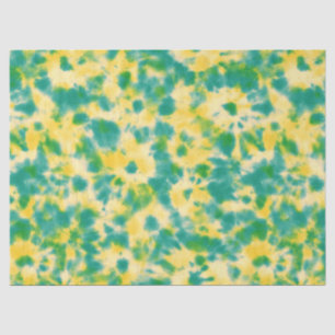 Papel De Seda Resumen de color de agua verde y amarillo tinte