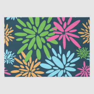 Papel De Seda Resumen de colores de fuegos artificiales Flores P