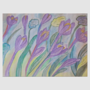 Papel De Seda Resumen de Crocus Spring