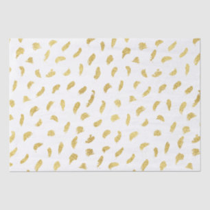 Papel De Seda Resumen de Glam White de bonito Gold