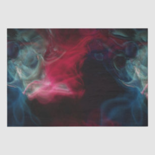 Papel De Seda resumen de humo rosa y azul