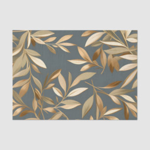 Papel De Seda Resumen de las hojas de oro y olivo