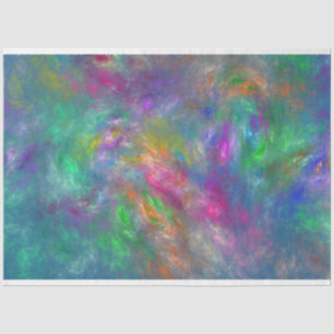 Papel De Seda Resumen de Naranja violeta verde azul magenta