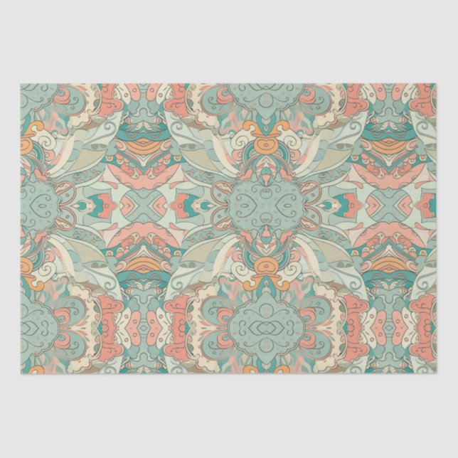 Papel De Seda Resumen de Pastel (Anverso)