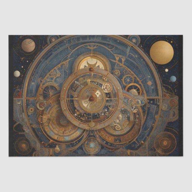 Papel De Seda Resumen de Steampunk (Anverso)