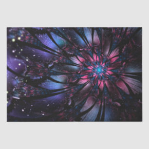 Papel De Seda Resumen del diseño de flor fractal.