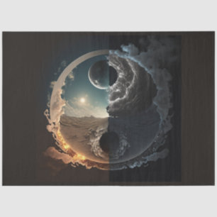 Papel De Seda Resumen del diseño de la serie Ying Yang 1