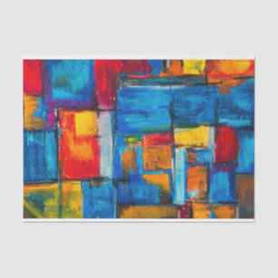 Papel De Seda Resumen del modelo de pintura expresionista