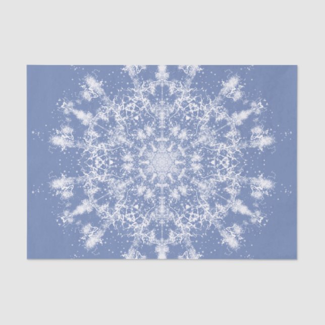 Papel De Seda Resumen del pastel de nieve fractal de Lacy sobre  (Anverso)
