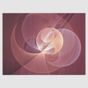 Papel De Seda Resumen Elegante Vino Moderno Arte Fractal Rojo