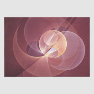 Papel De Seda Resumen Elegante Vino Moderno Arte Fractal Rojo