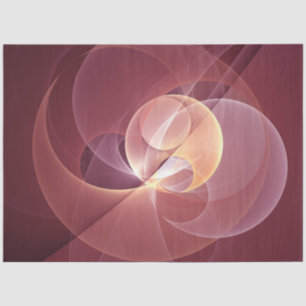 Papel De Seda Resumen Elegante Vino Moderno Arte Fractal Rojo