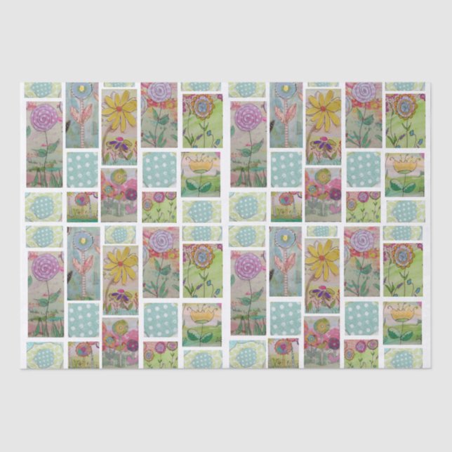 Papel De Seda Resumen floral-9Papel de tejidos (Anverso)