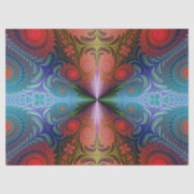 Resumen fractal Diseño Azul Rojo 37 Descodificació