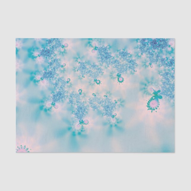Papel De Seda Resumen Medición azul de arte (Anverso)