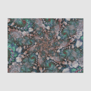 Papel De Seda Resumen Mint Green Fractal 35 Fondo
