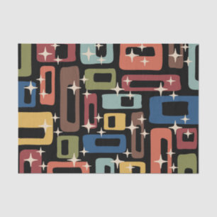 Papel De Seda Resumen moderno Retro Mid Century