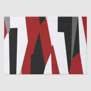 Papel De Seda Resumen negro, rojo y blanco