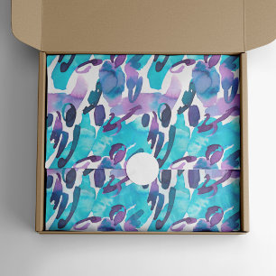 Papel De Seda Resumen pintado de púrpura y azul