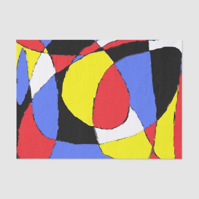 Papel De Seda Resumen rojo (Anverso)