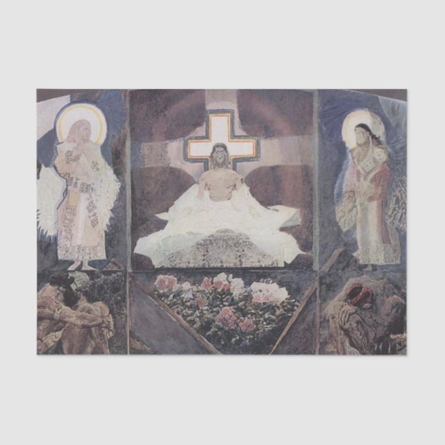 Papel De Seda Resurrección por Mikhail Vrubel Tissue Paper (Anverso)