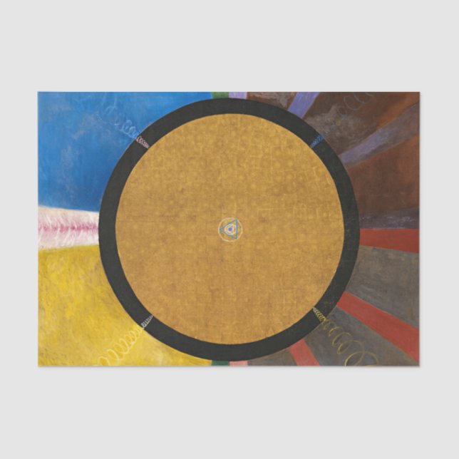 Papel De Seda Retiro, Grupo X, Nº 3 de Hilma af Klint (Anverso)