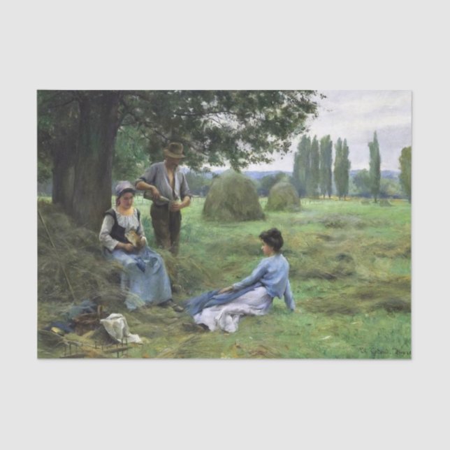 Papel De Seda Retos descansando en Therese Cotard-Dupre (Anverso)