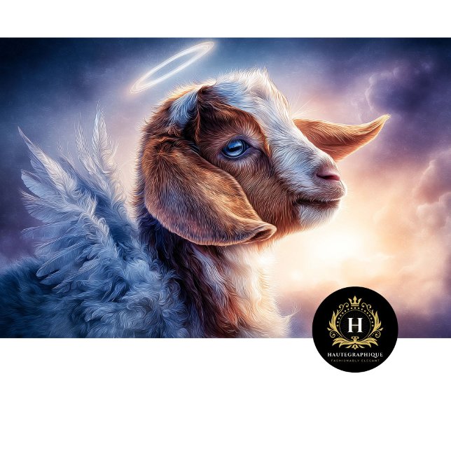 Papel De Seda Retrato Artístico de Cabra Ángel Celestial (Subido por el creador)